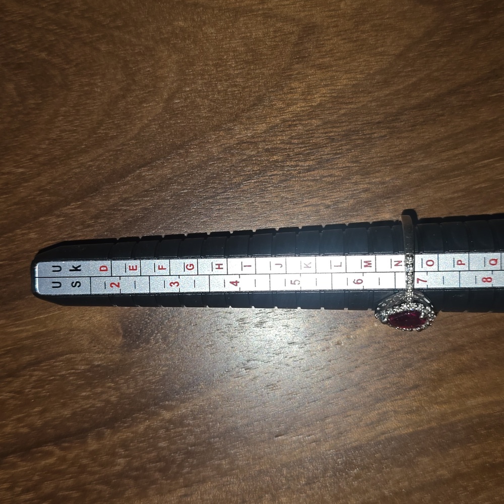 Ruby White Gold Ring - image 7